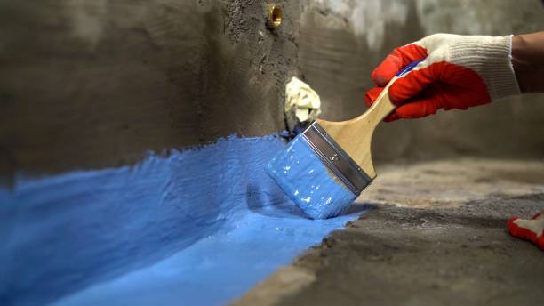 Commercial Waterproofing project at a Nashville, NC business property by SJ Waterproofing Pros